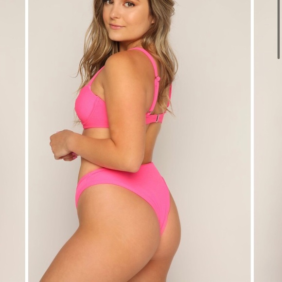 NWT Sunny Bunny Swim Pink Bailey Top and Bottom - Picture 7 of 7